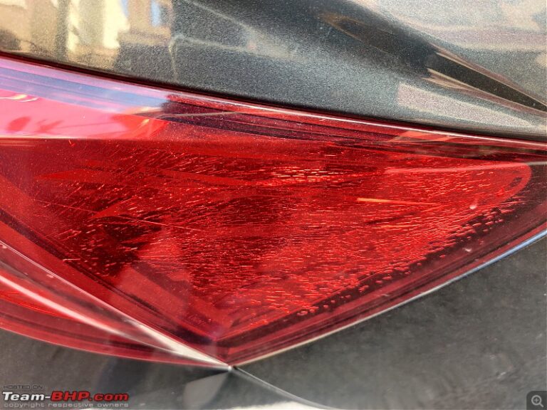 Tail light cracks